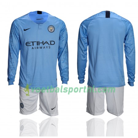 Manchester City Kind Thuis Tenue 2018-19 L/S